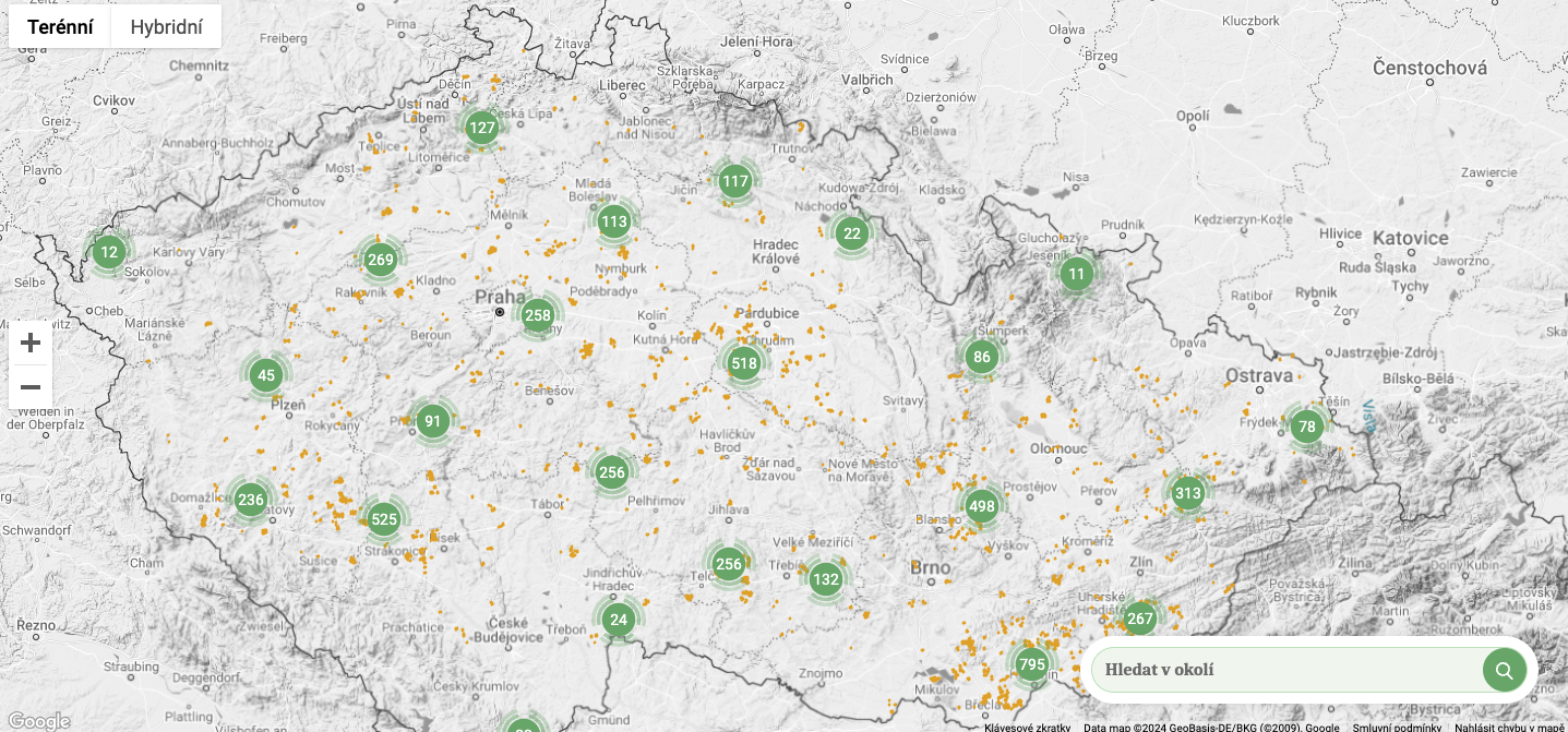 Mojepole Plus Mapa